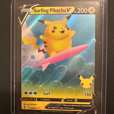 Photo of Surfing Pikachu V 008/025 (Celebrations)