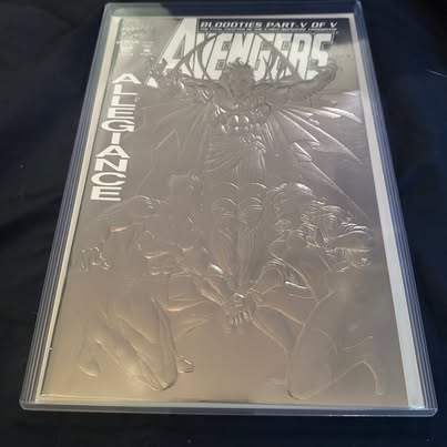 Photo of Avengers #368 Embossed Foil Cover - Bloodties Part V