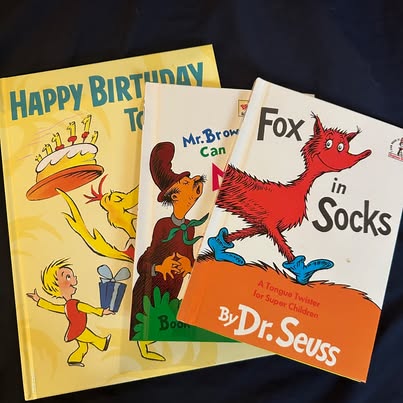 Photo of Three Dr. Seuss Books - One Lot