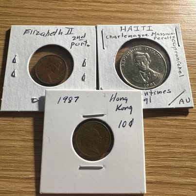 Photo of World Coin Lot - Hong Kong, Australia, Haiti