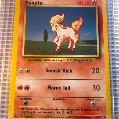 Photo of Ponyta 60/102 — 1999 Pokémon Base Set