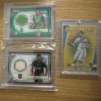 Photo of 3-Card MLS Lot - Zlatan Gold /50, Dempsey Relic /99, Acosta Relic