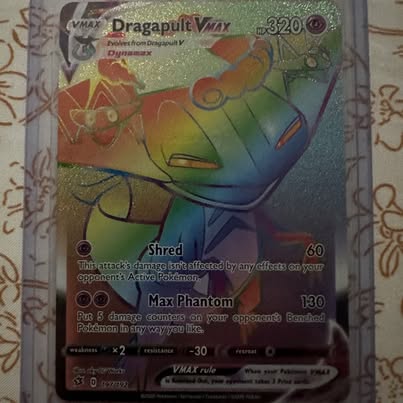 Photo of Dragapult VMAX Rainbow Rare 197/192 - Rebel Clash